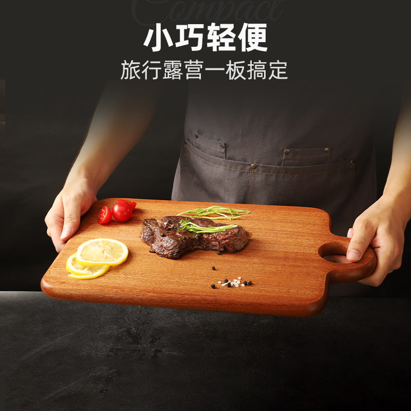 家逸西餐料理板 KAYI Cutting Board Ebony Chopping Board Serving Board Portable Food Tray Solid Wood