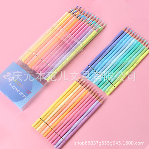 brutfuner 新品 12.24色马卡龙油性彩铅绘画涂鸦brutfuner New Release: 12.24-colour Macaron Oil-Based Coloured Pencils for Drawing and Sketching