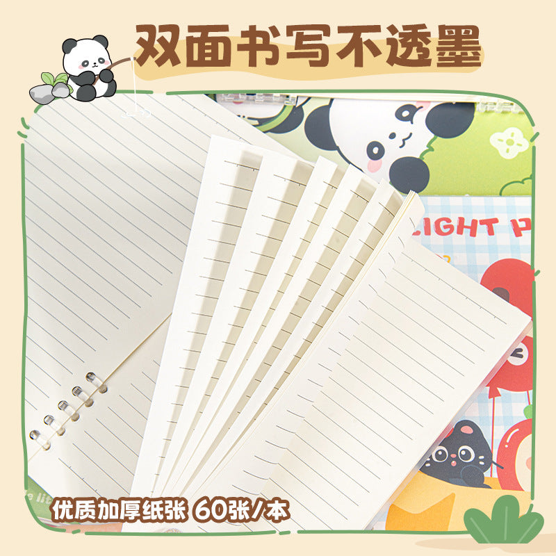 高颜值卡通活页A5线圈本可爱学生B5手账笔记本文具日记本 Stylish Cartoon A5 Spiral-Bound Notebook, Cute Student B5 Planner, Notebook, Stationery, Diary