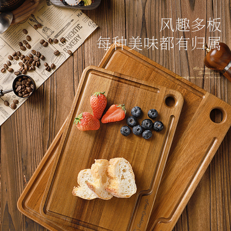 家逸相思木料理板（中号）KAYI Acacia Wood Pizza Tray Steak Board Rectangle Medium Size