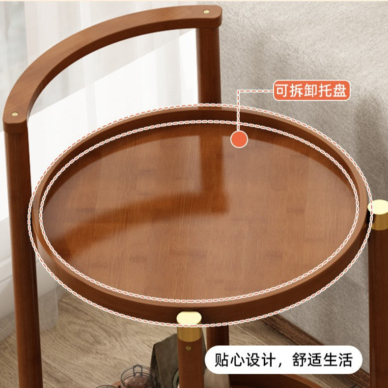 圆形边几可移动小架子多肉置物架家用沙发边柜简约收纳架Round side table, portable small stand, succulent display stand, home sofa side cabinet, minimalist storage rack