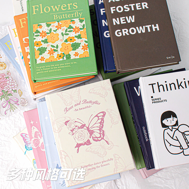 MOKA口袋精装本A7多款复古高颜值笔记本子加厚小众学生日记本MOKA Pocket Hardcover A7: A Variety of Stylish Retro Notebooks—Thickened, Niche Student Diaries