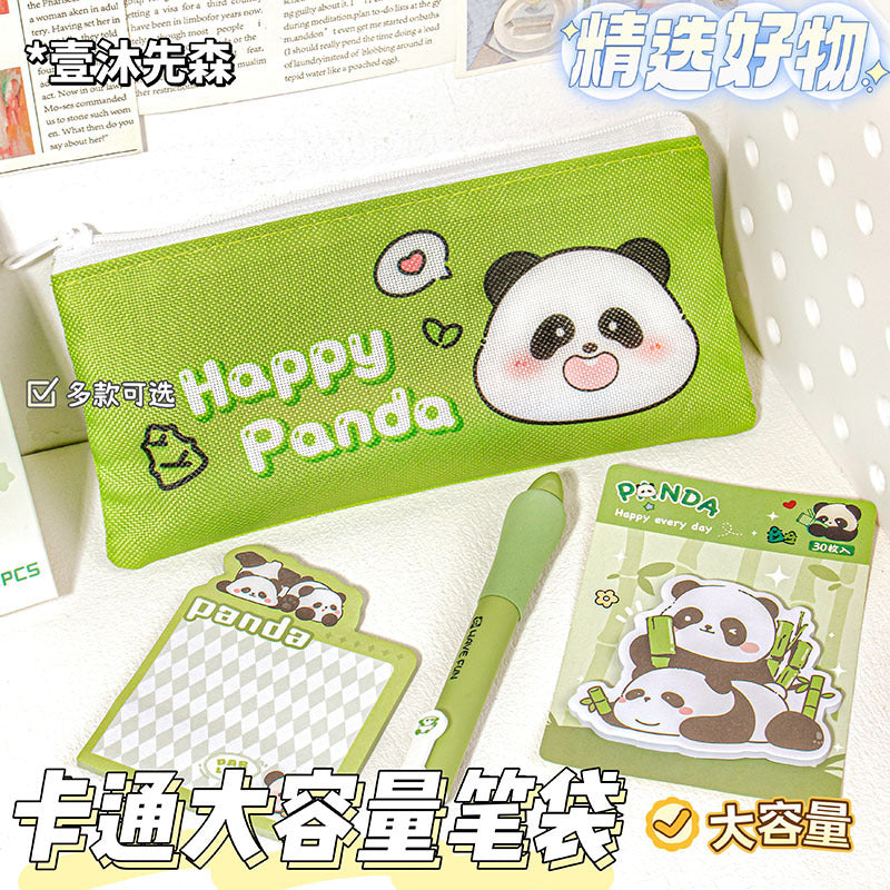 卡通牛津布单层笔袋小学生文具盒男孩款女孩铅笔盒文具袋Cartoon Oxford Cloth Single-Layer Pencil Case for Elementary School Students—Pencil Case for Boys and Girls