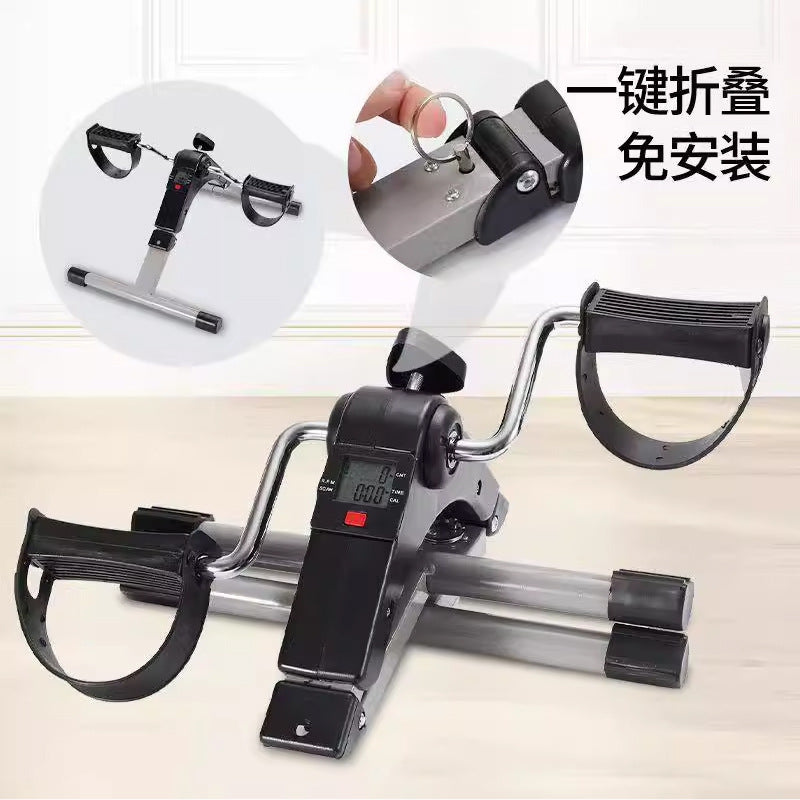 迷你健身车可折叠脚踏老人家用康复训练踏步机健身器材跨境Mini exercise bike, foldable, pedal-operated, for the elderly, rehabilitation and training stepper, fitness equipment, cross-border