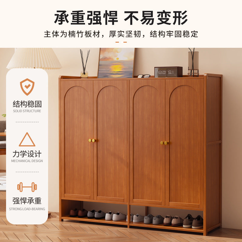 鞋柜家用门口一体多层简易玄关收纳置物架轻奢家居大容量防尘鞋架Shoe Cabinet: Simple, Multi-Tiered All-in-One Entryway Storage Unit for the Home – Light Luxury Style, Large Capacity, Dust-Proof Shoe Rack