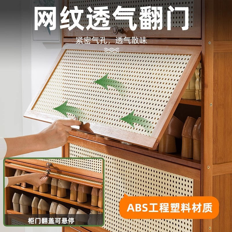 家用鞋柜门口置物多层2024新款爆款入户室内出租屋鞋架子收纳神器Multi-tiered entryway shoe cabinet for the home – 2024’s new best-seller: a must-have storage solution for hallways, interiors and rented flats