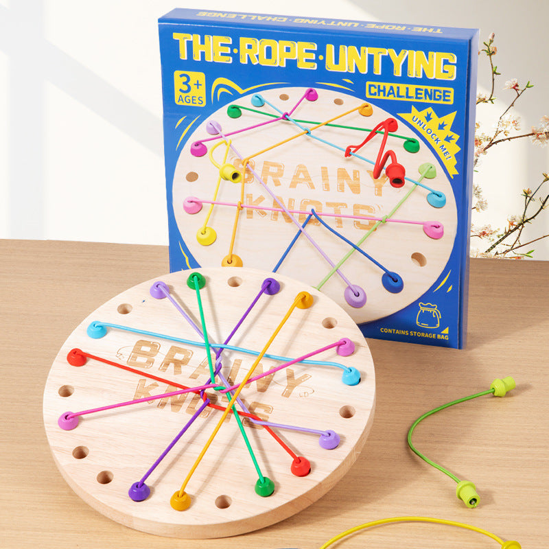 木博士解绳互动作战游戏亲子跨境玩具儿童挑战益智桌游Dr Mu’s Rope-Solving Cooperative Strategy Game: Parent-Child Cross-Border Toy, Children’s Challenge and Educational Board Game