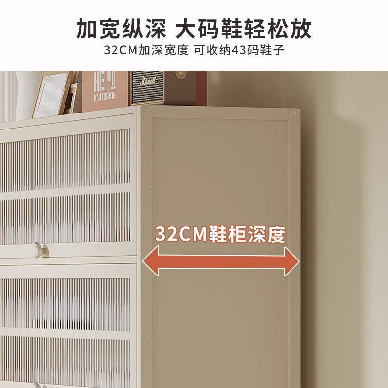 长虹透明鞋柜家用门口简易鞋架子经济型放室内好看收纳多层防尘宿Changhong Transparent Shoe Cabinet: Simple Shoe Rack for the Home Entrance – Economical, Attractive for Indoor Use, with Multi-Tier Storage and Dust Protection