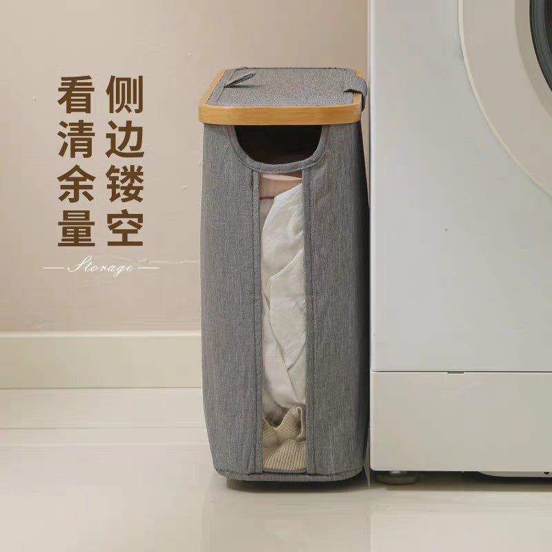 可透视纸巾收纳篮家用卫生间纸巾杂物收纳筐可折叠带盖防水储物盒Transparent Tissue Storage Basket – Household Bathroom Tissue and Miscellaneous Item Storage Basket – Foldable, Lidded, Waterproof Storage Box