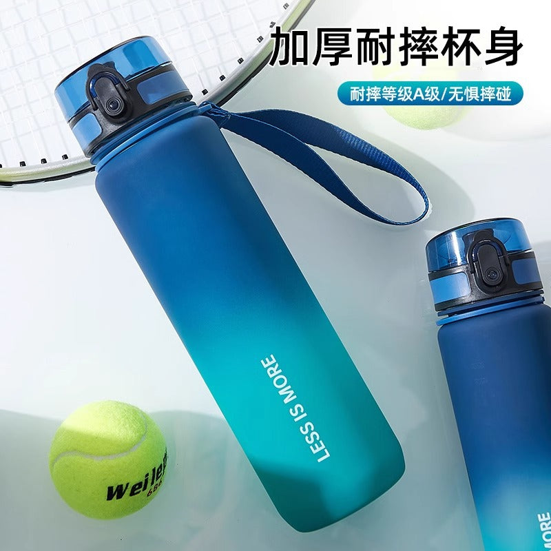 大号大容量水杯健身运动水壶食品级耐高温便携女学生夏季塑料杯Large, High-Capacity Water Cup; Fitness and Sports Water Bottle; Food-Grade, Heat-Resistant, Portable Plastic Cup for Female Students in Summer