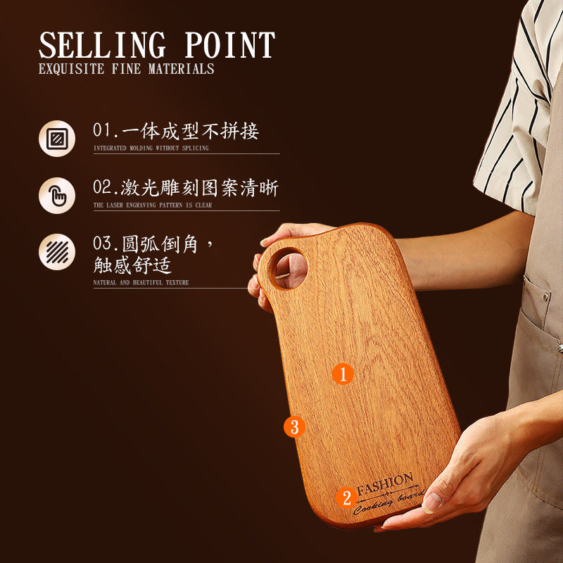 家逸创意料理板 KAYI Cutting Board Ebony Chopping Board Serving Board Portable Solid Wood