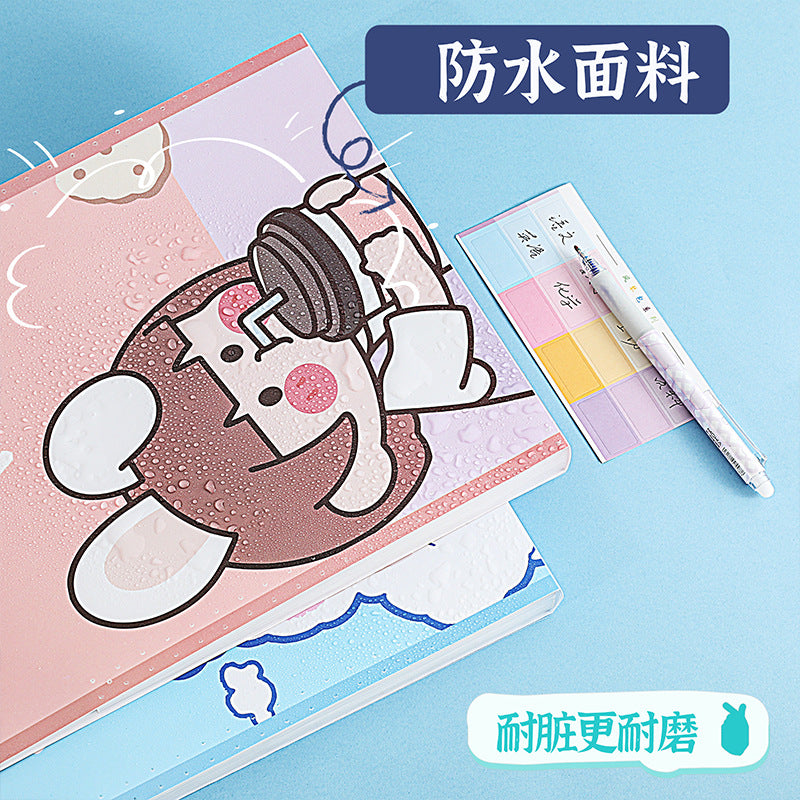 MOKA卡通小女孩分类简易风琴包收纳整理神器分类试卷收纳文件夹袋 MOKA Cartoon Girl-Themed Simple Accordion-Style Organizer—The Ultimate Storage Solution for Sorting Test Papers and Organizing Files
