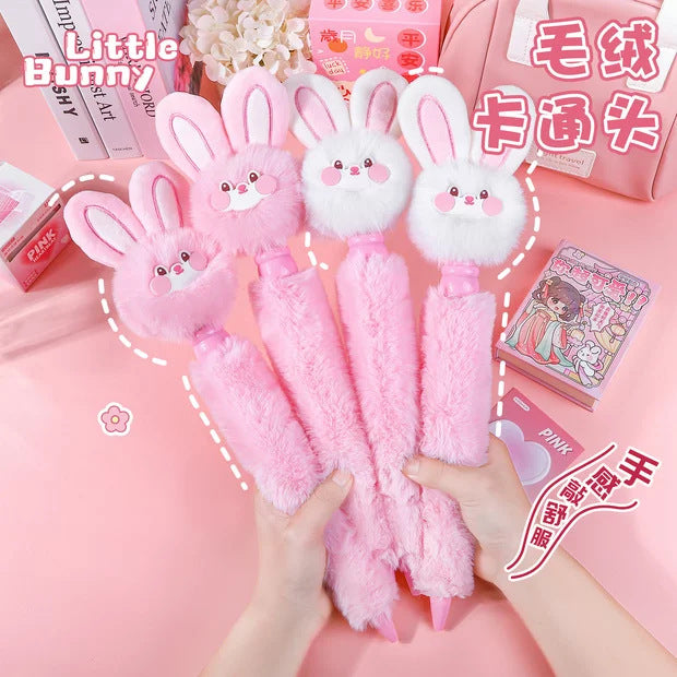 毛绒按动笔儿童解压卡通卡皮巴拉大号学生文具小礼品文具Plush Push-Button Pen for Kids: Stress-Relief Cartoon Capybara, Large Size, Student Stationery, Small Gift