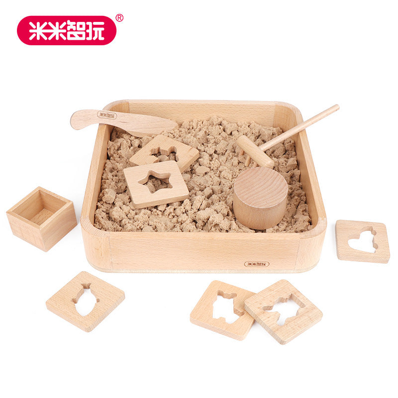 厂家直供减压沙盘套装超轻超粘沙子亲子互动玩具成人发泄玩具Manufacturer-direct stress-relief sand tray set with ultra-light, super-sticky sand – a parent-child interactive toy and stress-relief toy for adults