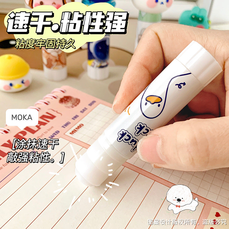 MOKA创意儿童卡通立体造型固体胶学生diy手工制作高粘度胶棒便携MOKA Creative Kids' Cartoon 3D Modeling Solid Glue Sticks for Students' DIY Crafts—High-Strength Glue Sticks, Portable