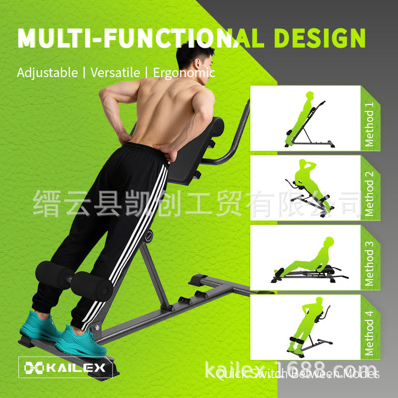 源头罗马椅健腹器多功能腰部训练器家用健身器材批发Factory-direct wholesale of Roman chair abdominal trainers and multi-functional waist trainers – home fitness equipment