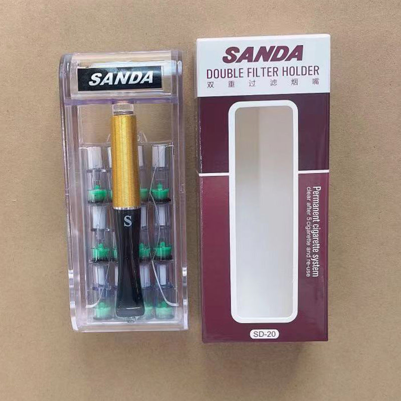 循环过滤换芯烟嘴 3色配赠12个滤芯用SD-27Reusable filter-replacement mouthpiece, available in 3 colours, with 12 free filter cartridges – model SD-27