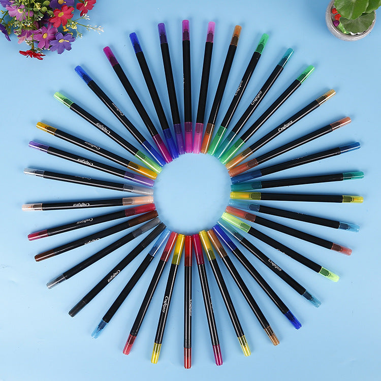 软头水彩笔小学生美术笔儿童可水洗环保画笔套装多色彩笔Soft-tip watercolour pens – Art pens for primary school pupils – Washable, eco-friendly children’s art pen set – Assorted colours