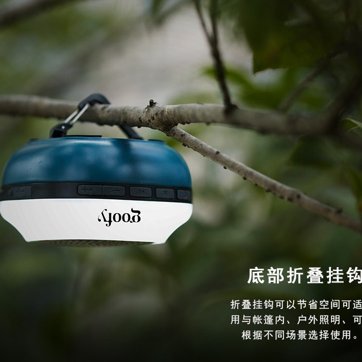 户外蓝牙迷你小音箱骑行led小夜灯usb充电露营音响LED照明灯Outdoor Bluetooth mini speaker, cycling LED night light, USB-charged camping speaker, LED light