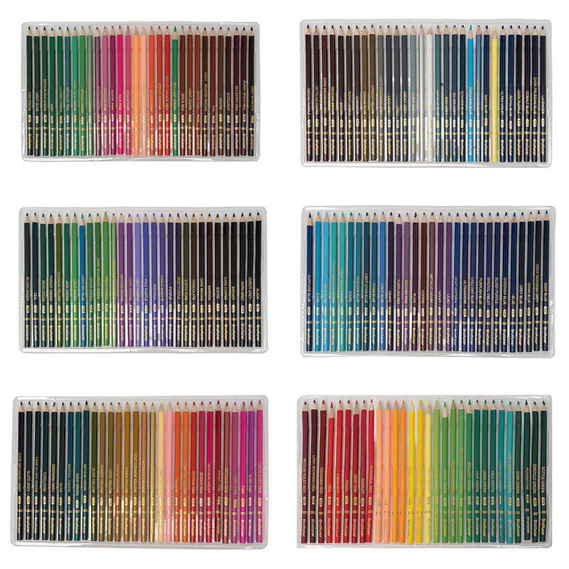 180色油性彩色铅笔绘画涂鸦多色彩铅水溶铅笔180-colour oil-based coloured pencils for drawing and doodling – multi-colour, water-soluble coloured pencils