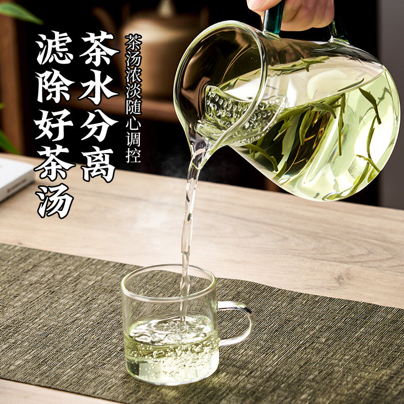 捷安玺茶水分离泡茶壶耐高温煮茶壶家用烧水壶高硼硅玻璃滤茶水壶Tea-Water Separation Teapot, Heat-Resistant Tea Kettle, Household Kettle, High-Borosilicate Glass Tea Strainer Kettle