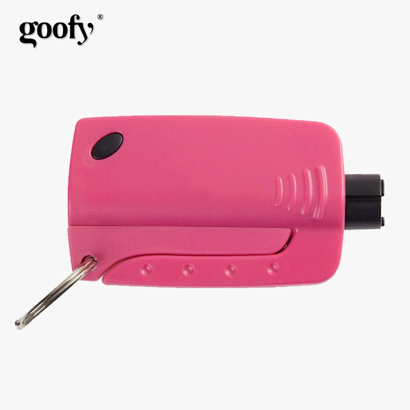 谷斐 多功能破窗器钥匙扣 迷你安全锤手电筒 安全带切割器Gu Fei Multi-Function Window Breaker Keyring: Mini Safety Hammer, Torch and Seatbelt Cutter