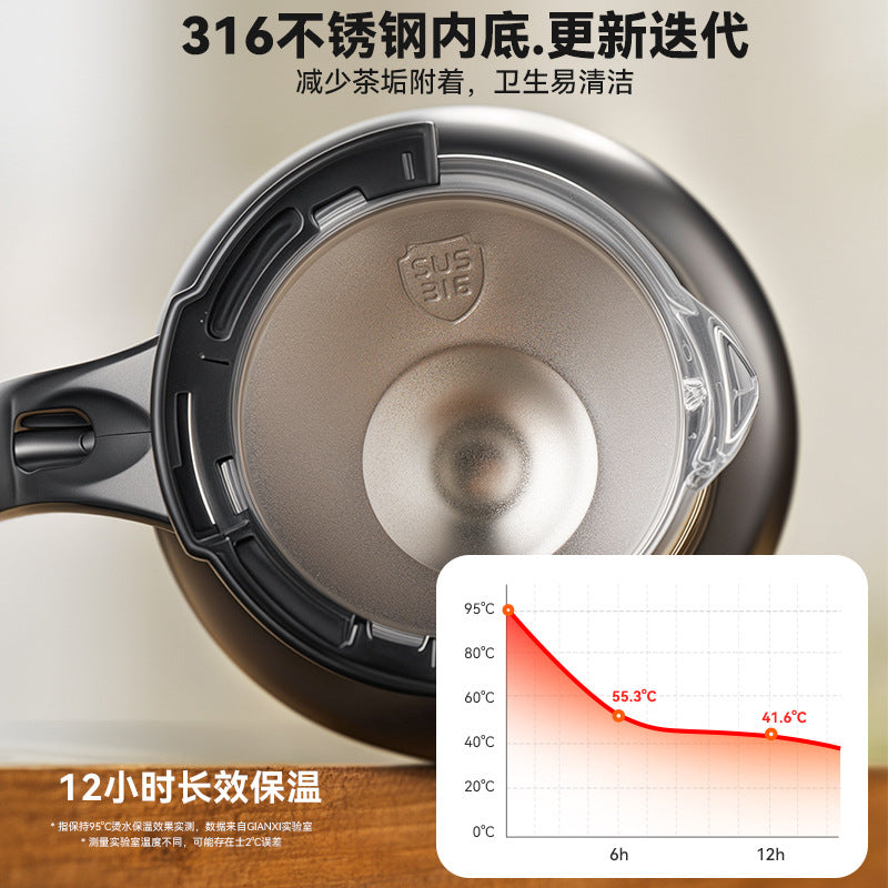 一键过滤泡茶飘逸杯广告礼品办公室茶水分离不锈钢保温壶One-Touch Tea Strainer, Promotional Gift, Office Use, Tea-Water Separation, Stainless Steel Insulated Kettle