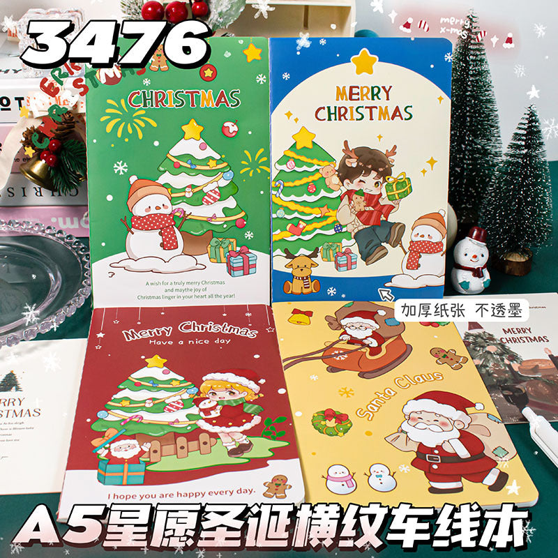 记事本可爱卡通学生用品作文本创意图案A5车线本子笔记本Notebooks: Cute Cartoon Student Supplies, Creative Design A5 Stitched Notebooks