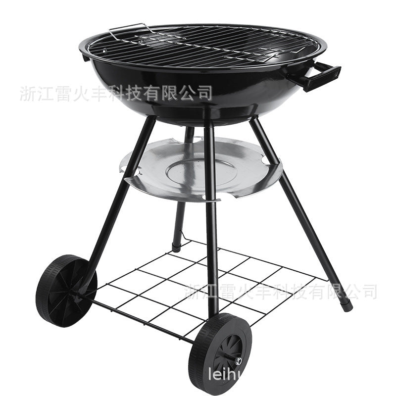 工厂批发小号三角苹果炉BBQ庭形取暖炉木炭烟熏炉烧烤加厚带盖炉Factory-direct wholesale: small triangular apple-shaped BBQ heater, garden heater, charcoal smoker, barbecue, reinforced with lid