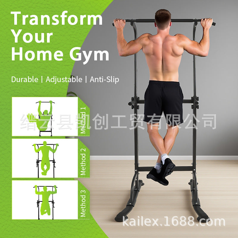 多功能健身器材室内成人单杠家用引体向上器械落地架Multi-functional fitness equipment: indoor adult pull-up bar for home use, floor-standing frame