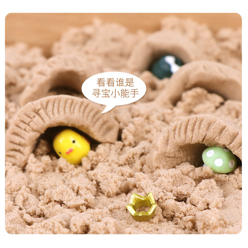 厂家直供减压沙盘套装超轻超粘沙子亲子互动玩具成人发泄玩具Manufacturer-direct stress-relief sand tray set with ultra-light, super-sticky sand – a parent-child interactive toy and stress-relief toy for adults