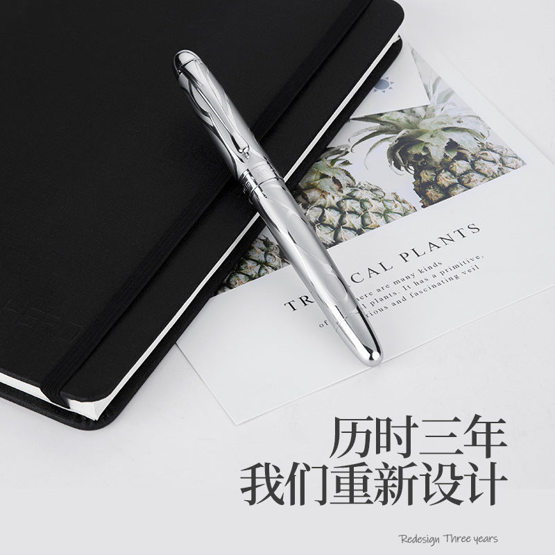 工厂批发直销弘典练字成人铱金笔学生男女办公金属浮雕笔文艺刻字Factory Wholesale Direct Sales: Hongdian Calligraphy Pens for Adults – Iridium-Plated Pens, Student Pens, Pens for Men and Women, Office Pens, Metal Embossed Pens, Artistic Engraved Pens