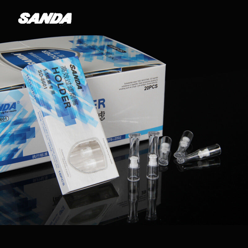 一次性高效过滤烟嘴工厂正品5.5细烟专用一小盒10支装SD-8601Genuine factory-made disposable high-efficiency filter cigarette tips, specifically for 5.5 slim cigarettes, small box of 10, model SD-8601