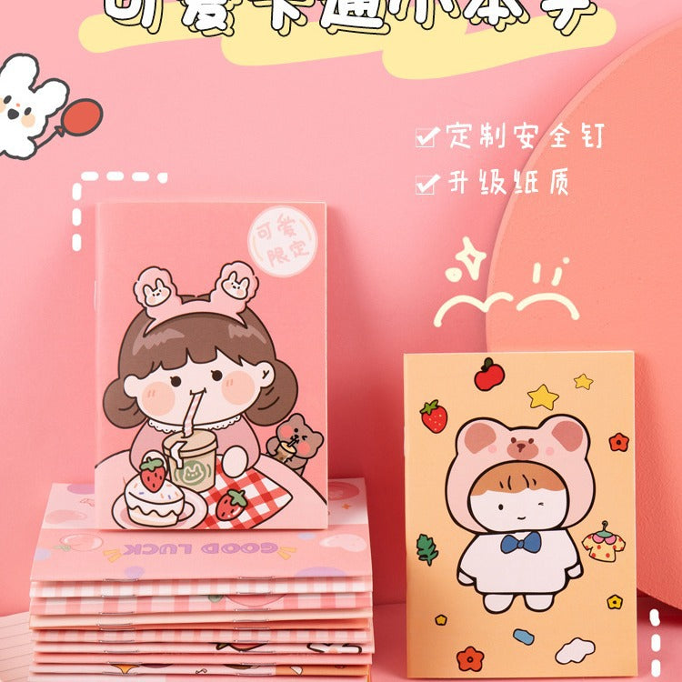 32P韩版可爱迷你记事本卡通动物圣诞款口袋笔记小本子小礼物奖品 32-Page Cute Mini Notebook: Cartoon Animals Christmas Edition—Pocket-Sized Notebook, Small Gift, or Prize