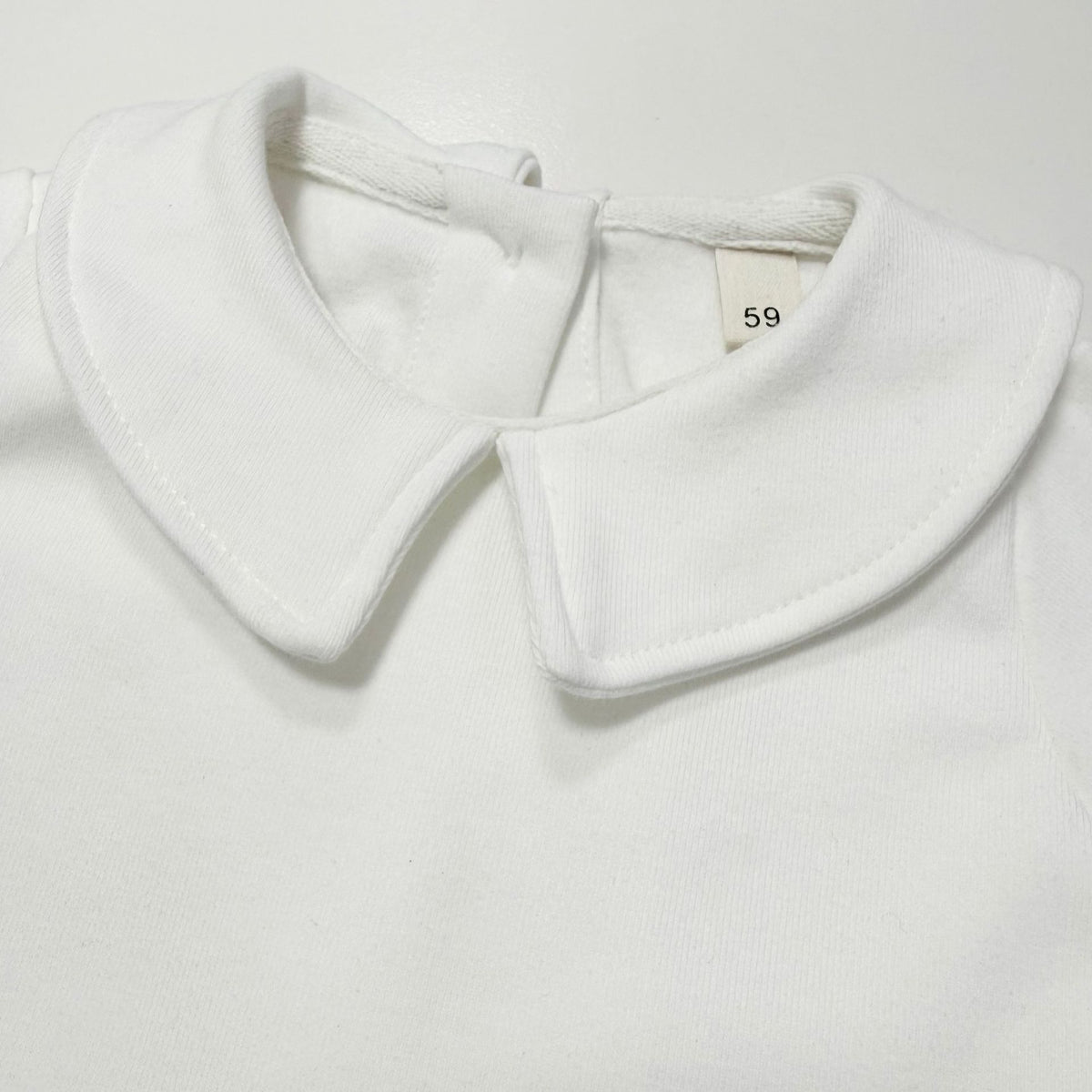 洗礼服套装男女童纯白色短袖爬服儿童生日连身哈衣配帽子 Christening Outfit Set for Boys and Girls: Pure White Short-Sleeve Romper, Children's Birthday One-Piece Romper with Hat