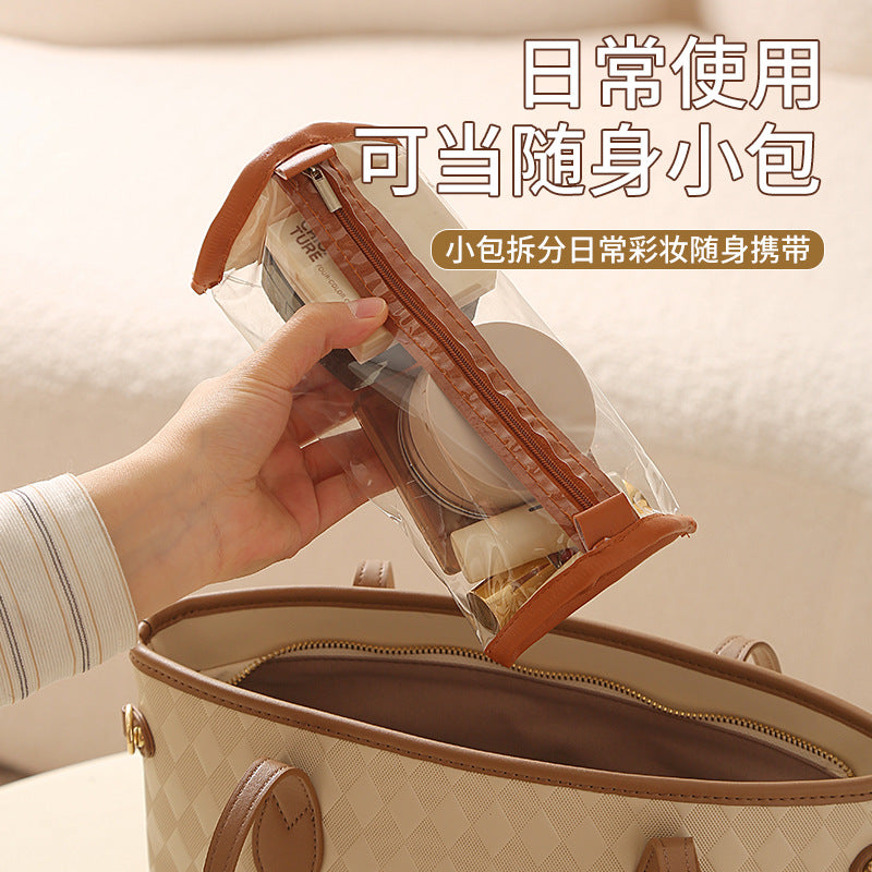 新款可拆卸折叠化妆包跨境大容量收纳包旅行外出便携四合一化妆包New Detachable Foldable Make-up Bag: Cross-border Large-Capacity Storage Bag – Portable 4-in-1 Make-up Bag for Travel and Outings