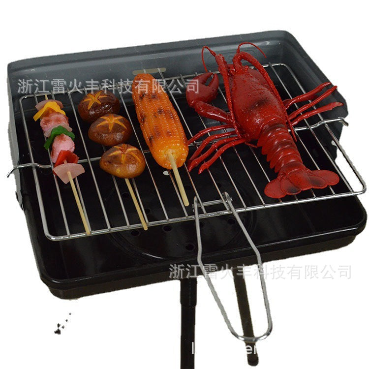 现货批发户外折叠烧烤架DS-16木炭家用烧烤炉简易bbq烧烤烤架厂家Wholesale Outdoor Folding Barbecue Grill DS-16: Charcoal-Fired Domestic Barbecue, Simple BBQ Grill – Manufacturer