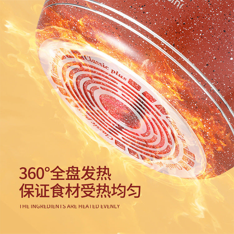 麦饭石不沾铝锅汤锅煎锅家用厨房用具家用锅Maifan Stone Non-Stick Aluminium Saucepan, Soup Pot and Frying Pan – Household Kitchenware, Home Cookware