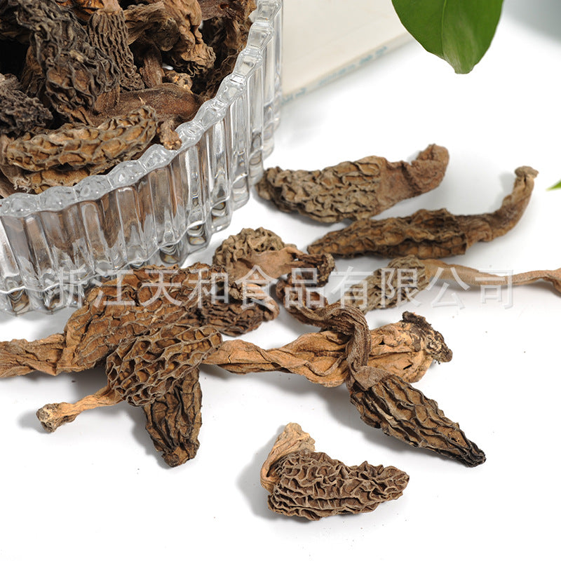 源头厂家供应野生羊肚菌 批发云南野生菌羊肚菌土特产Wild morels supplied directly by the source manufacturer; wholesale of Yunnan wild mushrooms, morels and local specialities