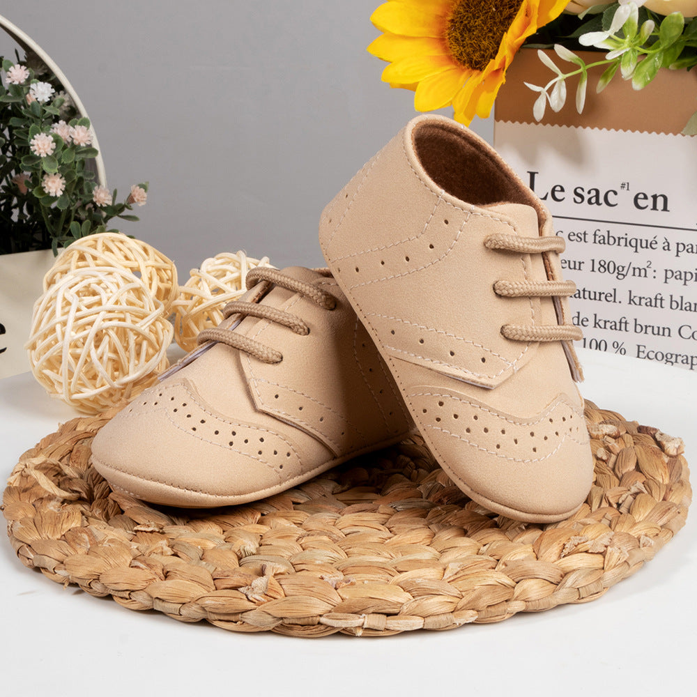 春秋英伦风宝宝学步鞋软底防滑婴儿鞋Spring/Summer British-Style Baby First Steps Shoes—Soft-Soled, Non-Slip Infant Shoes