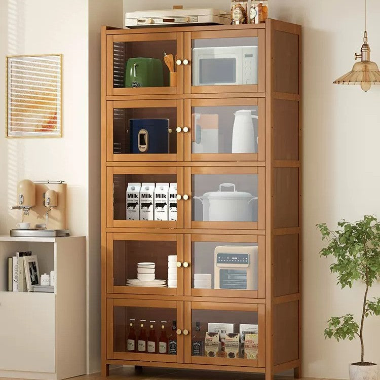 餐边柜靠墙一体储物柜中古风多功能茶水柜客厅Wall-mounted sideboard with integrated storage unit – vintage-style multifunctional tea cabinet for the living room