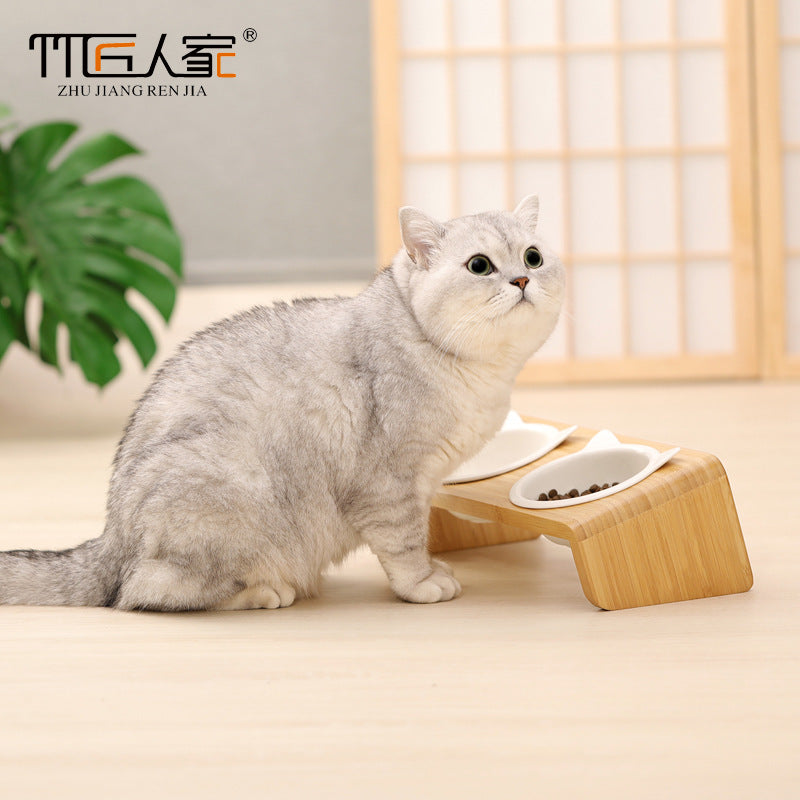 猫碗架竹木宠物源头工厂logo贴牌代工OEM厂家直销定制来图加工Cat Bowl Stands: Bamboo and Wooden Pet Products – Direct from the Manufacturer, Logo, Private Labelling, OEM, Factory Direct Sales, Customisation and Manufacturing to Your Designs
