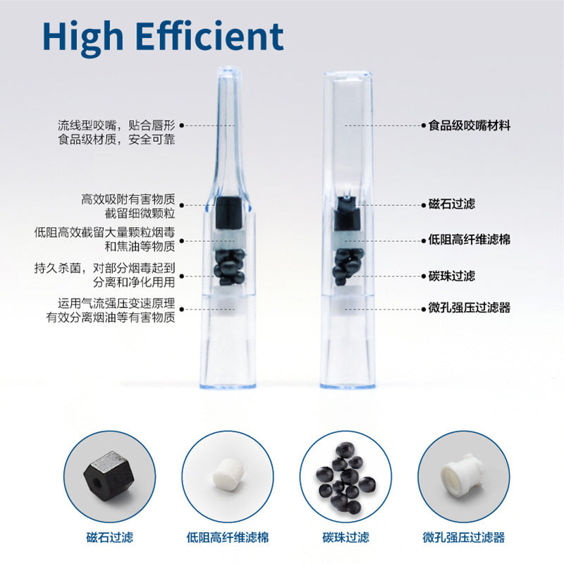 四重过滤中中细三用过滤烟嘴一次性烟嘴过滤器120男女Quadruple-filtration, medium-fine, three-in-one filter tip; disposable cigarette filter tip, 120, unisex