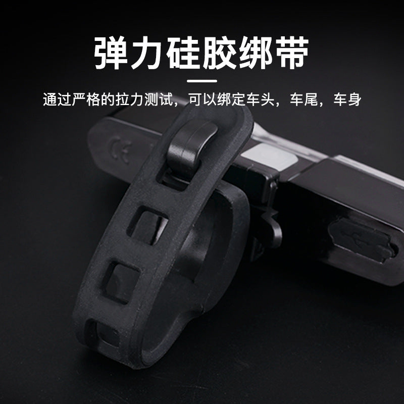 自行车灯防水COB灯珠脚踏车尾灯USB充电自行车前后灯两用Waterproof COB LED bicycle lights, USB-rechargeable, dual-purpose front and rear lights for bicycles