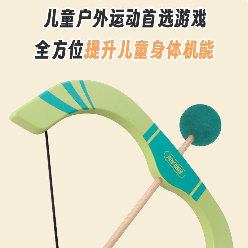 儿童弹弓实木仿真玩具弓箭超级可爱2021秋新品外贸订单户外互动Children’s Slingshot – Solid Wood Realistic Toy Bow and Arrow – Super Cute – 2021 Autumn New Arrival – Export Orders – Outdoor Interactive