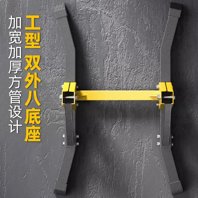 热销黄色单杠家用室内成人引体向上器单双杠落地庭健身器材Best-selling yellow single-bar home indoor pull-up machine for adults – floor-standing single and double-bar home gym equipment