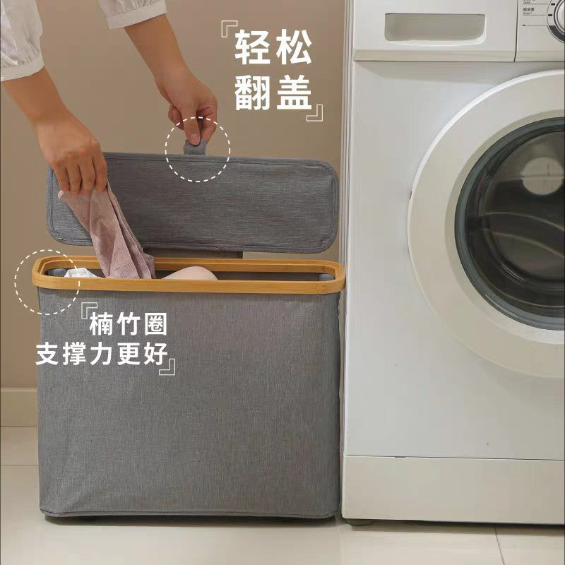 可透视纸巾收纳篮家用卫生间纸巾杂物收纳筐可折叠带盖防水储物盒Transparent Tissue Storage Basket – Household Bathroom Tissue and Miscellaneous Item Storage Basket – Foldable, Lidded, Waterproof Storage Box