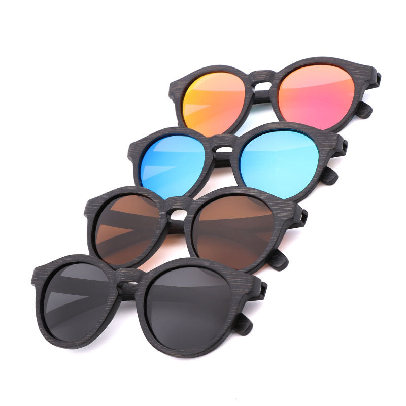竹子圆框眼镜Round-frame bamboo glasses