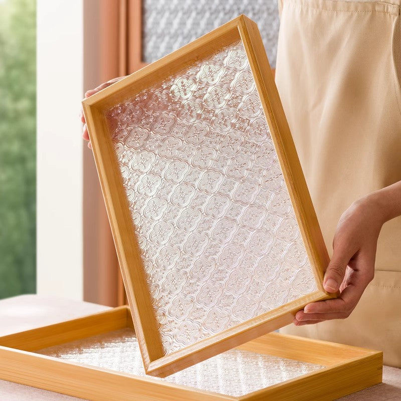 简约茶盘家用餐厅2025新款楠竹茶托盘茶具用茶室摆盘Minimalist Tea Tray – New 2025 Design for Home Dining Rooms: Nanmu Bamboo Tea Tray for Tea Sets and Tea Room Display