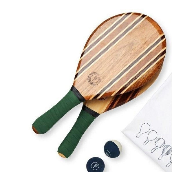实木沙滩拍户外运动亲子互动实木可定制多款可选Solid wood beach ball for outdoor sports and parent-child activities; made from solid wood; customisable; multiple styles available